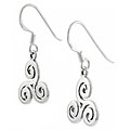 Sterling Silver Celtic Swirl Design Earrings