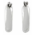 Sterling Silver Chunky Hoop Polished Earrings