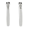 Sterling Silver Medium Round Hoop Earrings