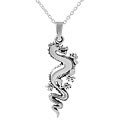 Sterling Silver Ornate Dragon Necklace
