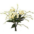 3-stem Bundle of Silk Frangipani and Curly Willow