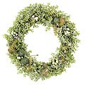 Succulent Wreath with Poppy Pods