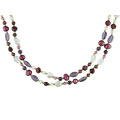 Multi Pearls and Amethyst Necklace