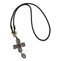 Dolce & Gabbana Weaved Necklace with Cross Pendant