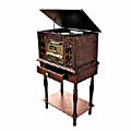 Nostalgic Turntable 5-CD Cassette/Radio with Stand