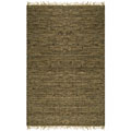 Hand-woven Natural Fiber Ban and Rubber Rug (8' x 10')