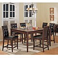 Hudson 5-piece Counter Height Mocha Dining Set