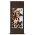 'Roaring Tiger' Chinese Art Wall Scroll Painting