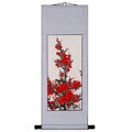 Red Plum Flower Chinese Art Wall Scroll Painting