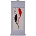 Prosperity Fish Chinese Art Wall Scroll Painting