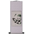 Pandas and Bamboo Chinese Art Wall Scroll Painting
