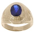 14k Yellow Gold High School Graduation CZ Ring