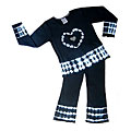 JoJo Designs 2-piece Tie-dye Crystal Heart Outfit