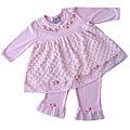 JoJo Designs 2-piece Minky Dot Chenille Outfit