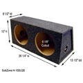 Dual 10-inch Subwoofer Box