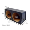 Dual 12-inch Subwoofer Box