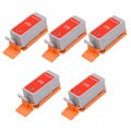 Canon BCI-15BK Compatible Black Ink Set for i70 / i80 (Pack of 5)