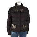 Prada Women's Down Puff Coat with Embellishments