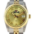 Nexus Women's Sport-style Gold Dial Steel Watch
