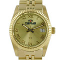 Nexus Women's Rolex-style Goldtone Dial Watch