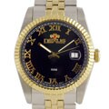 Nexus Men's sport-style Black Dial Two-tone Watch