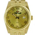 Nexus Rolex-style Goldtone and Gold Dial Watch