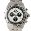 Nexus Chronograph White Dial Stainless Steel Watch