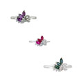 Silver Marquise CZ Gemstone Ring (China)