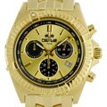 Nexus Men's Chronograph Gold Dial Goldtone Watch