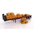 1:32 Scale Diecast 3-piece Truck Trailer Set (Assortment #4)