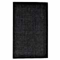 Serenity Collection Contemporary Black Rug (5' x 8')