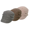 Hailey Hats Fleece-lined Tweed Military Cap
