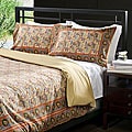Feathers and Leaf Print Duvet Cover Set (India)