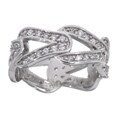 Sterling Silver Eternity Cubic Zirconia Ring