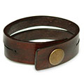 'Duality in Brown' Medium Leather Bracelet (Indonesia)