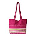 'Strawberry Lime' Alpaca Wool Handbag (Peru)