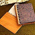 Pair of Teak and Cinnamon 'Daydream' Notebooks (Indonesia)