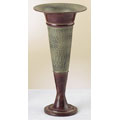 Hand Sculpted Metal Vase (India)