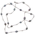 Maddy Emerson Couture Grey Pearls By the Yard Necklace (42-in.)