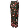 Adi Designs Black Skirt with Red and White Flowers