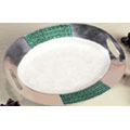 Recycled Aluminum Oval Tray (India)