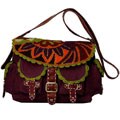 Dan W Chenille 5 Pocket Messenger Handbag