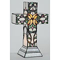 Tiffany-style Holy Cross Accent Lamp