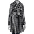 Scooter Brown Houndstooth Pea Coat