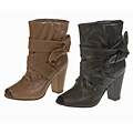 Bronx Rita Women's Peep Toe Boots w/ Tie Detail