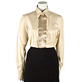 Dolce & Gabbana Long Sleeve Pleated Blouse