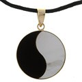 14k Yellow Gold 'Yin and Yang' Pendant Necklace