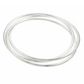 Sterling Silver Three-Band Bangle Cuff Bracelet