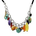 Sterling Silver and Semi-precious Stones Necklace