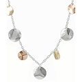 Sterling Silver Multi-Color Circles Necklace